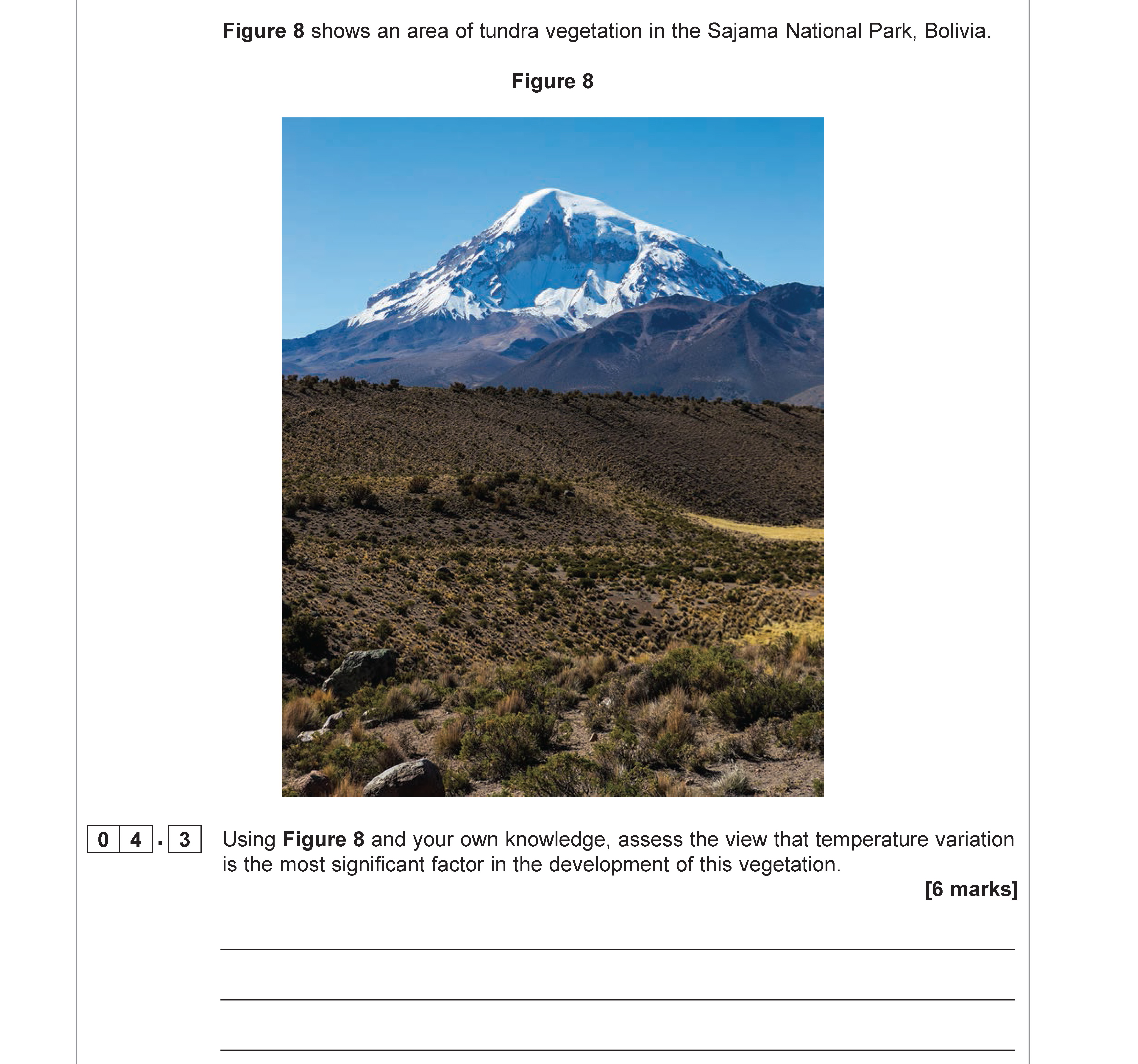 Using-Figure-8-and-your-own-knowledge,-assess-the-view-that-temperature-variation-is-the-most-significant-factor-in-the-development-of-this-vegetation-AQA-A-Level Geography-Question 4-2020-Paper 1.png